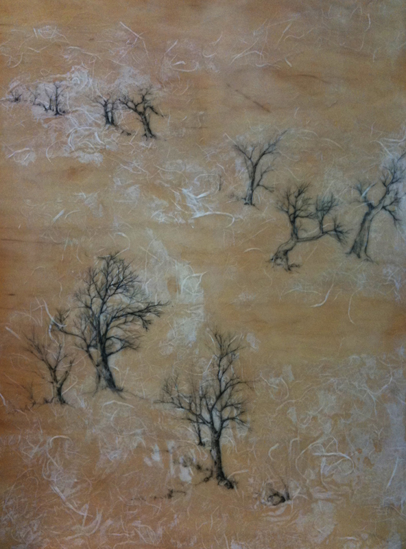 Kathy Halamka encaustic painting NKG Boston 2012